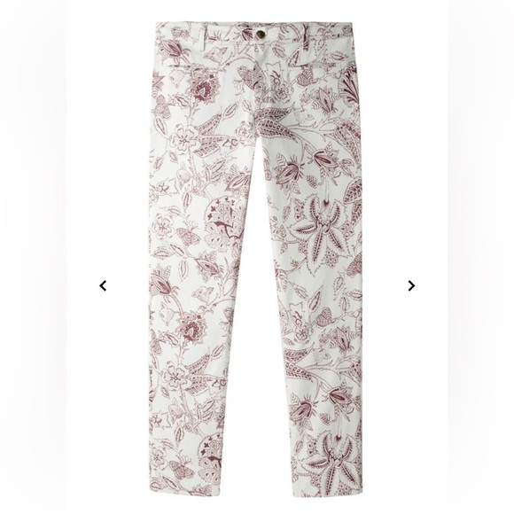 Isabel Marant White Floral Bootcut Cotton Pants Womens Size 40 FR/8 US - Picture 15 of 16
